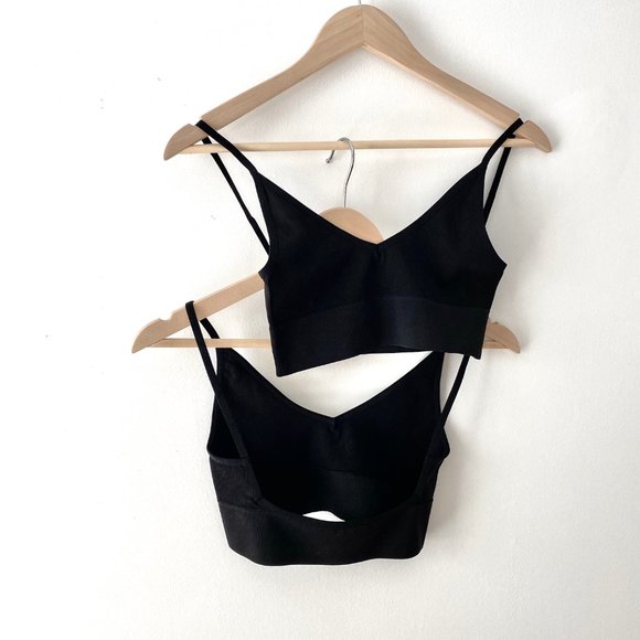 Low Back Bralette Duo Set of 2 Crop Tops - Picture 4 of 13